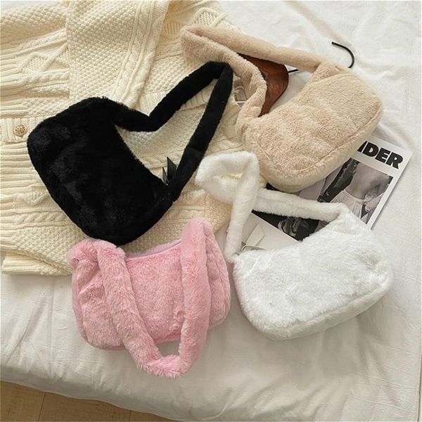 evening bags simple design women soft plush hobos shoulder winter furry ladies clutch purse handbag fashion female underarm bag 221114
evening bags simple design women soft plush hobos shoulder winter furry ladies clutch purse handbag fashion female underarm bag 221114
