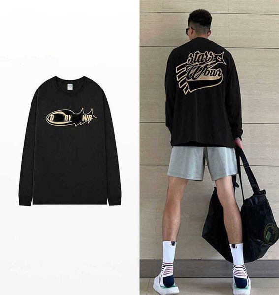 american hoodless cotton long sleeved t-shirt men's autumn fashion logo letter printing round neck sweater, Black
american hoodless cotton long sleeved t-shirt men's autumn fashion logo letter printing round neck sweater, Black