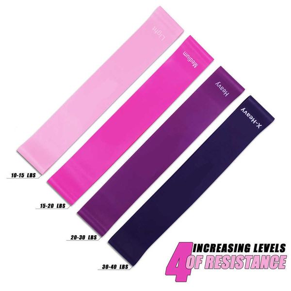 pink resistance bands set for pilates yoga workout sport elastic fitness training equipment 4 pack with carrying bag 210624, Black
pink resistance bands set for pilates yoga workout sport elastic fitness training equipment 4 pack with carrying bag 210624, Black