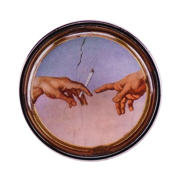 the mural creazione di adamo enamel pins volta della cappella sistina lapel badge brooch clothing decoration, Blue
the mural creazione di adamo enamel pins volta della cappella sistina lapel badge brooch clothing decoration, Blue