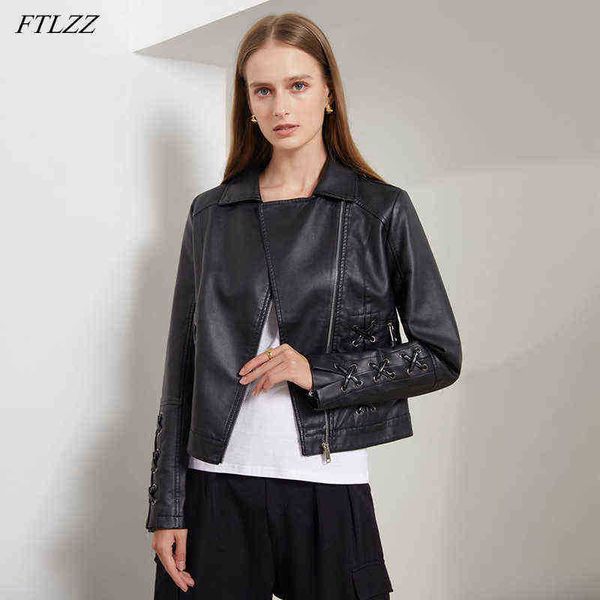 ftlzz spring autumn women faux leather jacket turndown collar slim short pu leather jacket zipper moto bicycle bandage weave outrunner j2207, Black
ftlzz spring autumn women faux leather jacket turndown collar slim short pu leather jacket zipper moto bicycle bandage weave outrunner j2207, Black