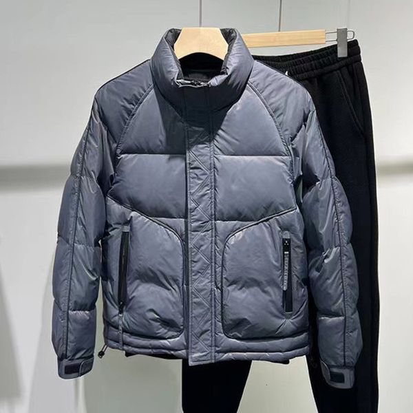 men's down parkas fall winter white duck down jacket for men stand collar solid color male thick warm basic turtleneck down puffer park, Black
men's down parkas fall winter white duck down jacket for men stand collar solid color male thick warm basic turtleneck down puffer park, Black