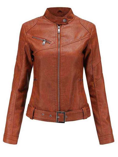 faux leather pu jacket women autumn winter long sleeve fashion zipper slim with sharpens biker jackets jacket female outfit j220727, Black
faux leather pu jacket women autumn winter long sleeve fashion zipper slim with sharpens biker jackets jacket female outfit j220727, Black
