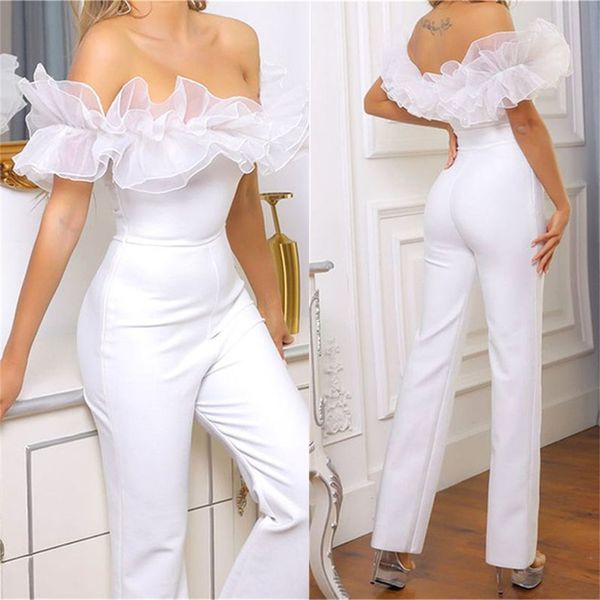 2023 jumpsuit wedding dresses bridal gown off the shoulder neck satin designer floor length custom made plus size vestido de novia, White
2023 jumpsuit wedding dresses bridal gown off the shoulder neck satin designer floor length custom made plus size vestido de novia, White