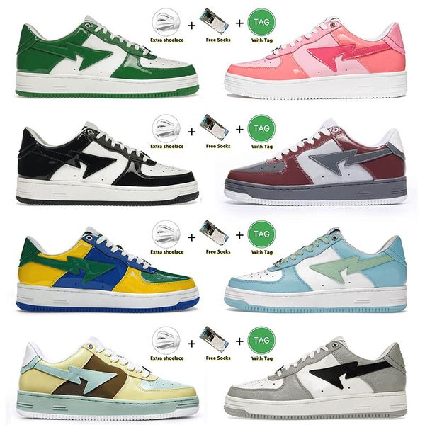 authentic fashion mens women casual shoes bapesta road sta bapestas baped sk8 designer platform patent black white men skate tennis
authentic fashion mens women casual shoes bapesta road sta bapestas baped sk8 designer platform patent black white men skate tennis