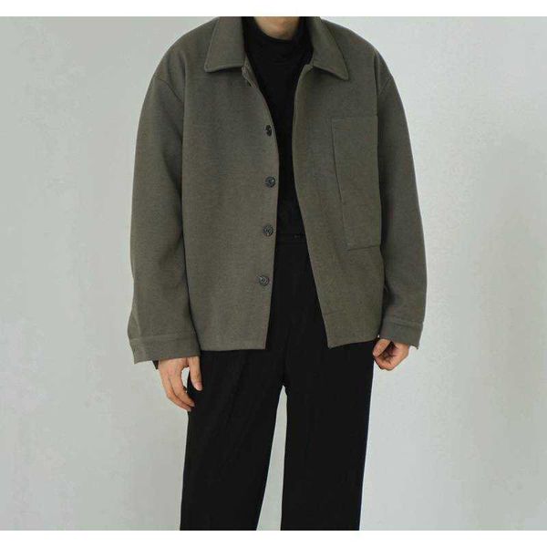 wearing autumn korean woolen jacket men's short jacket korean casual lapel woolen upper coat, Black;brown
wearing autumn korean woolen jacket men's short jacket korean casual lapel woolen upper coat, Black;brown