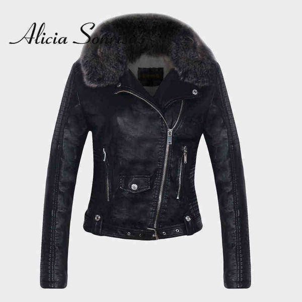 2022 autumn winter fleece biker belt street hipster imitation leather slim short women pu leather biker jackets j220727, Black
2022 autumn winter fleece biker belt street hipster imitation leather slim short women pu leather biker jackets j220727, Black