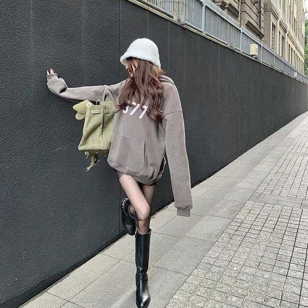 women's hoody fashion fog designer esenti 1977 flocking printed sweater men new thickened velvet hoodie sweatshirt ii56, Black
women's hoody fashion fog designer esenti 1977 flocking printed sweater men new thickened velvet hoodie sweatshirt ii56, Black