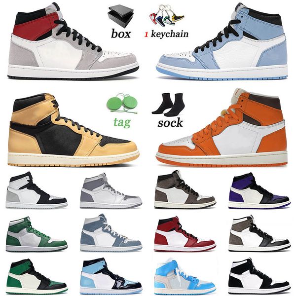 classic 1 1s sports shoes og sneakers for mens women basketball sneakers university blue light smoke grey retro dark mocha twist trainers bi, White;red
classic 1 1s sports shoes og sneakers for mens women basketball sneakers university blue light smoke grey retro dark mocha twist trainers bi, White;red