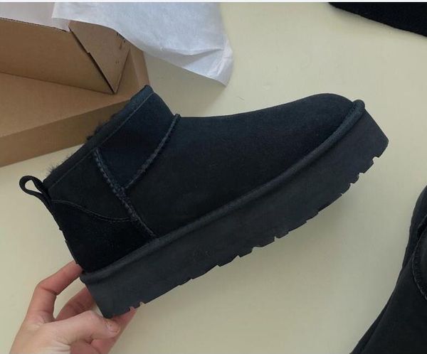 ultra mini boot designer woman platform snow boots australia fur warm shoes real leather chestnut ankle fluffy booties for women colour tazz, Black
ultra mini boot designer woman platform snow boots australia fur warm shoes real leather chestnut ankle fluffy booties for women colour tazz, Black