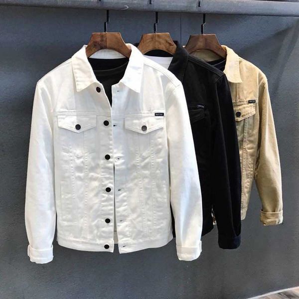 spring and autumn leisure short white cowboy jacket men's jacket korean fashion casual work clothes cowboy jacket men, Black;brown
spring and autumn leisure short white cowboy jacket men's jacket korean fashion casual work clothes cowboy jacket men, Black;brown