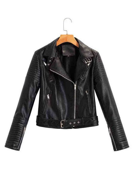ailegogo new autumn women moto biker pu faux leather short jacket with belt streetwear female zipper slim fit jacket spout j220727, Black
ailegogo new autumn women moto biker pu faux leather short jacket with belt streetwear female zipper slim fit jacket spout j220727, Black