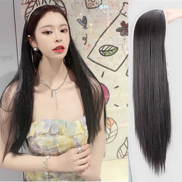 women's hair wigs lace synthetic tassel women's shaking o goods black long straight removable hair band wig cap
women's hair wigs lace synthetic tassel women's shaking o goods black long straight removable hair band wig cap