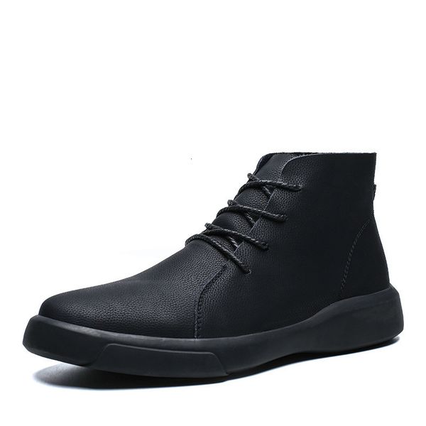 boots brand winter men snow fashion lace-up ankle genuine leather warm plush autumn outdoor shoes 221114, Black
boots brand winter men snow fashion lace-up ankle genuine leather warm plush autumn outdoor shoes 221114, Black