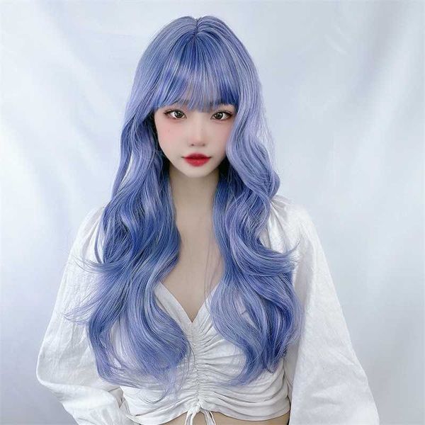 women's hair wigs lace synthetic harajuku female long curly air bangs granny grey wig head cover ita hair, Black
women's hair wigs lace synthetic harajuku female long curly air bangs granny grey wig head cover ita hair, Black