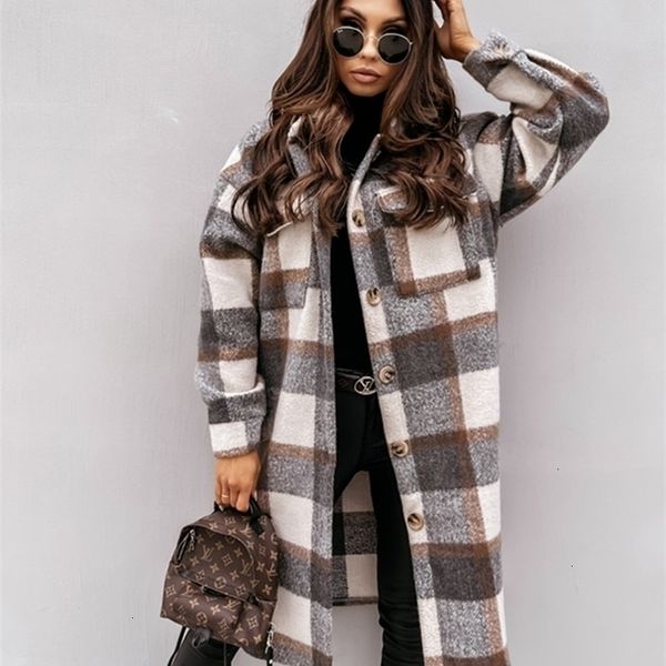 womens wool blends women winter woolen coats female plaid print retro warm thick long jacket outercoats korean style outwear manteau femme h, Black
womens wool blends women winter woolen coats female plaid print retro warm thick long jacket outercoats korean style outwear manteau femme h, Black