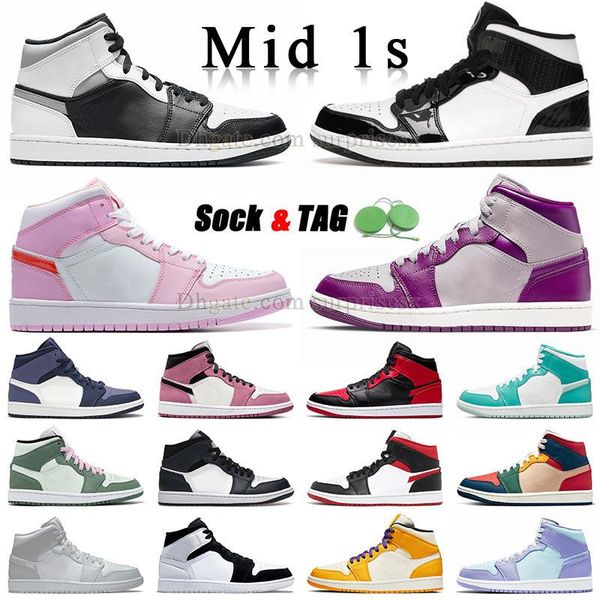mens womens jumpman 1 mid basketball shoes fashion mids split black and white shadow berry pink red gym shattered backboard carbon fiber j1
mens womens jumpman 1 mid basketball shoes fashion mids split black and white shadow berry pink red gym shattered backboard carbon fiber j1