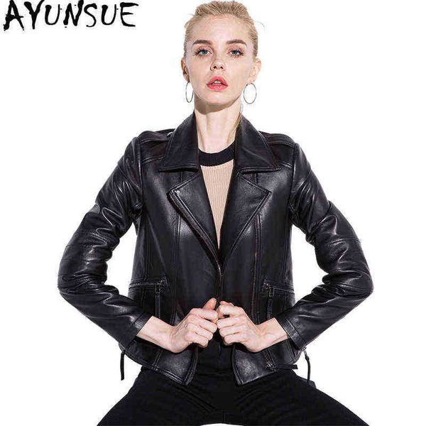 ayunsue 2020 fashion autunm winter jacket women black leather jackets motorcycle natural sheepskin female jacket 1851 j220727
ayunsue 2020 fashion autunm winter jacket women black leather jackets motorcycle natural sheepskin female jacket 1851 j220727