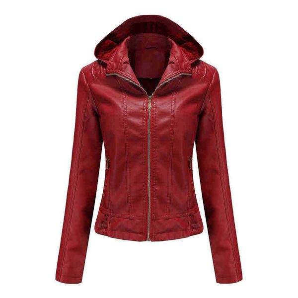 2022 winter warm fashion women faux pu leather jackets female hooded fleece jackets zipper biker jacket womens clothing j220727, Black
2022 winter warm fashion women faux pu leather jackets female hooded fleece jackets zipper biker jacket womens clothing j220727, Black