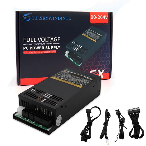 

flex 600w modular power supply small 1u computer psu flexatx 500w for itx mini pc active pfc for pos aio desk110v 220v