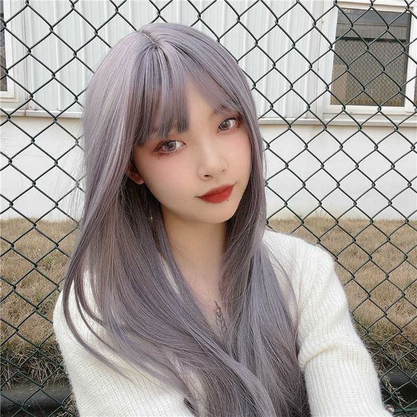 women's hair wigs lace synthetic original kwai o tiktok blue liu haichang straight hair net red live pography wig female voice quick ha, Black
women's hair wigs lace synthetic original kwai o tiktok blue liu haichang straight hair net red live pography wig female voice quick ha, Black