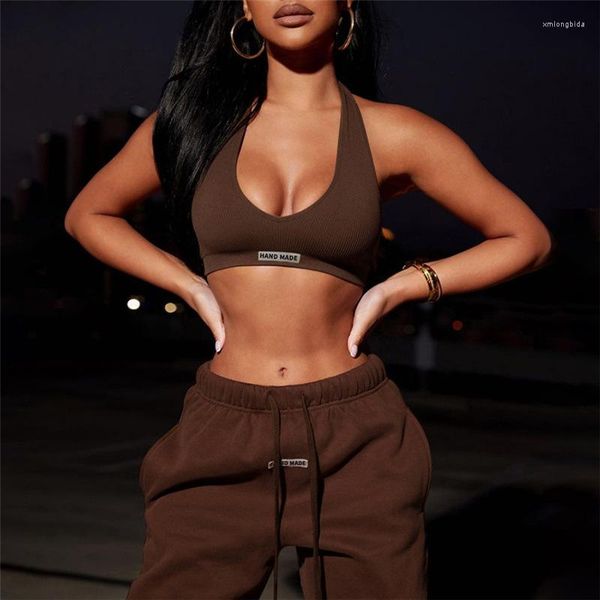 women's two piece pants solid set women sweatsuits halter crop and long matching sets sports tracksuit workout stretchy outfits, White
women's two piece pants solid set women sweatsuits halter crop and long matching sets sports tracksuit workout stretchy outfits, White