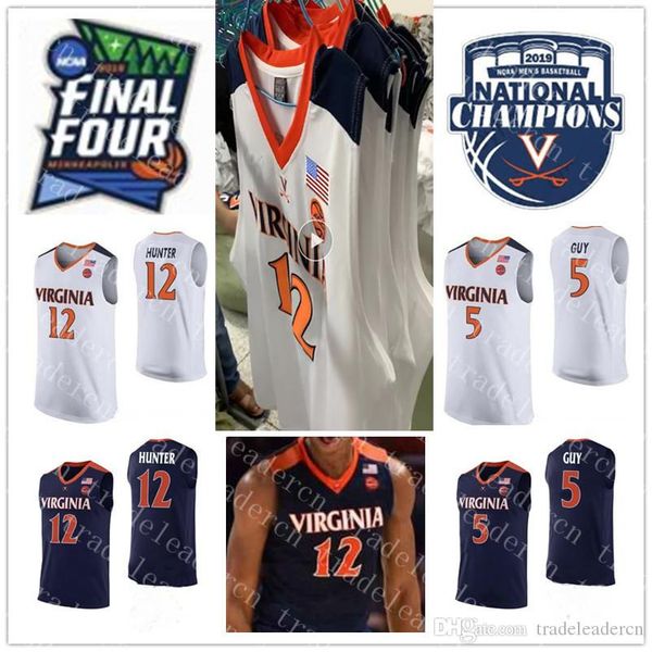 2019 champions 12 de'andre hunter 5 kyle guy jersey ncaa final four mens navy blue white virginia cavaliers colleage basketball jerseys, Black
2019 champions 12 de'andre hunter 5 kyle guy jersey ncaa final four mens navy blue white virginia cavaliers colleage basketball jerseys, Black