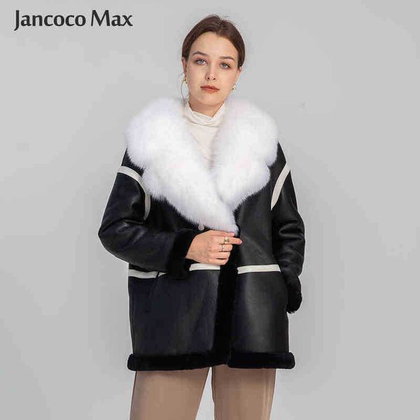women real sheepskin leather jackets fashion lamb fur lining jackets with fur collar fox double face outfit s3624 j220727, Black
women real sheepskin leather jackets fashion lamb fur lining jackets with fur collar fox double face outfit s3624 j220727, Black