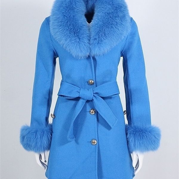 womens wool blends oftbuy real fur coat winter jacket women natural collar cuffs belt cashmere en ladies outerwear streetwear 221113, Black
womens wool blends oftbuy real fur coat winter jacket women natural collar cuffs belt cashmere en ladies outerwear streetwear 221113, Black