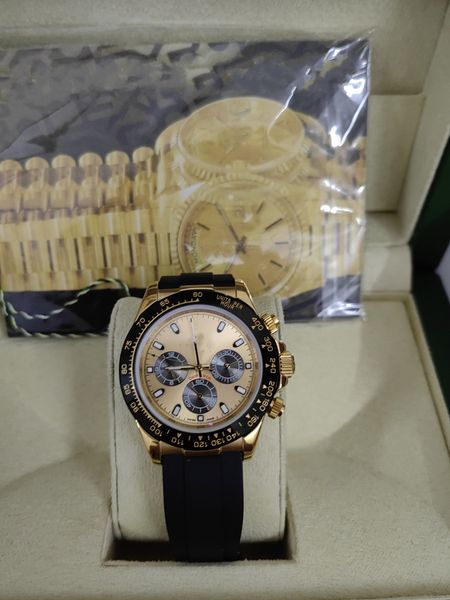 with original box men's automatic watch 40mm rubber grey strap stainless steel case three eyes sapphire waterproof watches luxusuhr mon, Slivery;brown
with original box men's automatic watch 40mm rubber grey strap stainless steel case three eyes sapphire waterproof watches luxusuhr mon, Slivery;brown