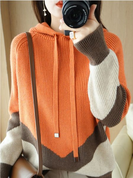 women's sweaters fashion women sweater autumn winter hooded pullover loose casual korean fashion long sleeve oversized sweater 221111, White;black
women's sweaters fashion women sweater autumn winter hooded pullover loose casual korean fashion long sleeve oversized sweater 221111, White;black