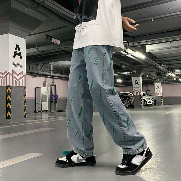 men's jeans new graffiti men jeans casual male wide leg pants american street jeans hip hop street straight loose denim pants 2022 t221, Blue
men's jeans new graffiti men jeans casual male wide leg pants american street jeans hip hop street straight loose denim pants 2022 t221, Blue