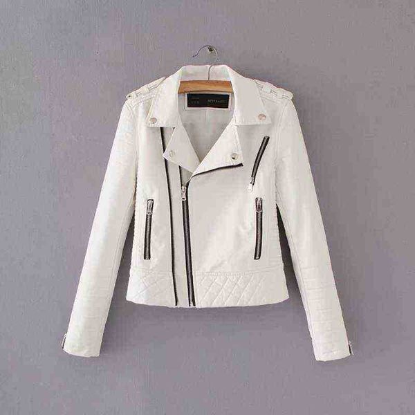 women leather jackets 2019 new spring autumn slim long sleeve black white short jacket ladies punk zipper moto biker pu jackets j220727
women leather jackets 2019 new spring autumn slim long sleeve black white short jacket ladies punk zipper moto biker pu jackets j220727