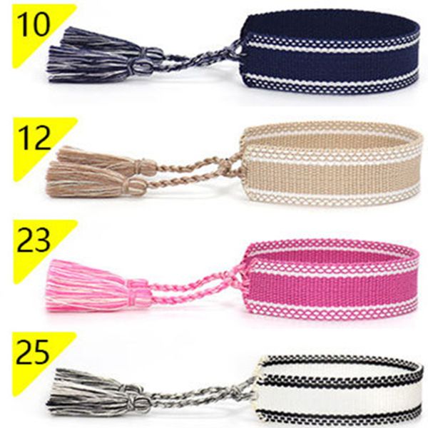 fashion luxury brand bracelets famous designer jewelry handmade signature embroidered daisy cotton women men's woven fabric tassel ccs2, Golden;silver
fashion luxury brand bracelets famous designer jewelry handmade signature embroidered daisy cotton women men's woven fabric tassel ccs2, Golden;silver