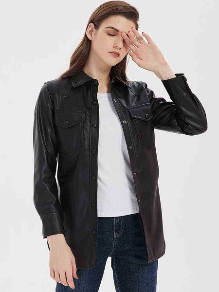 fmfssom spring new soft imitation sheepskin faux leather jacket female adjustable waist black pu jacket autumn long sleeve outfit j220727
fmfssom spring new soft imitation sheepskin faux leather jacket female adjustable waist black pu jacket autumn long sleeve outfit j220727
