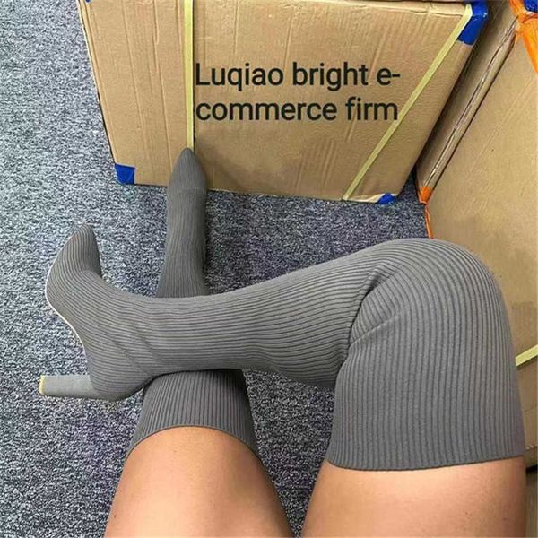 lady fashion boots new pointed toe thick thigh high heel over knee elastic for women women's autumn and winter large woman shoes, Black
lady fashion boots new pointed toe thick thigh high heel over knee elastic for women women's autumn and winter large woman shoes, Black