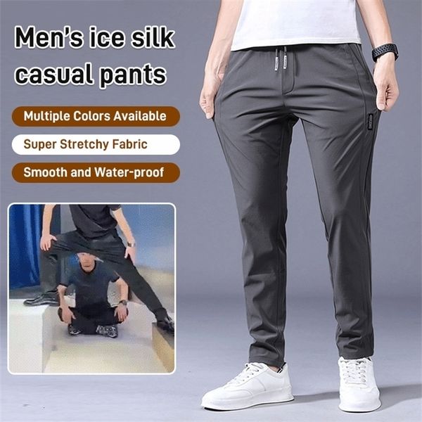 mens pants men fast dry stretch ice silk trousers solid color midwaist loose breathable straightleg casual thin sports 221113, Black
mens pants men fast dry stretch ice silk trousers solid color midwaist loose breathable straightleg casual thin sports 221113, Black