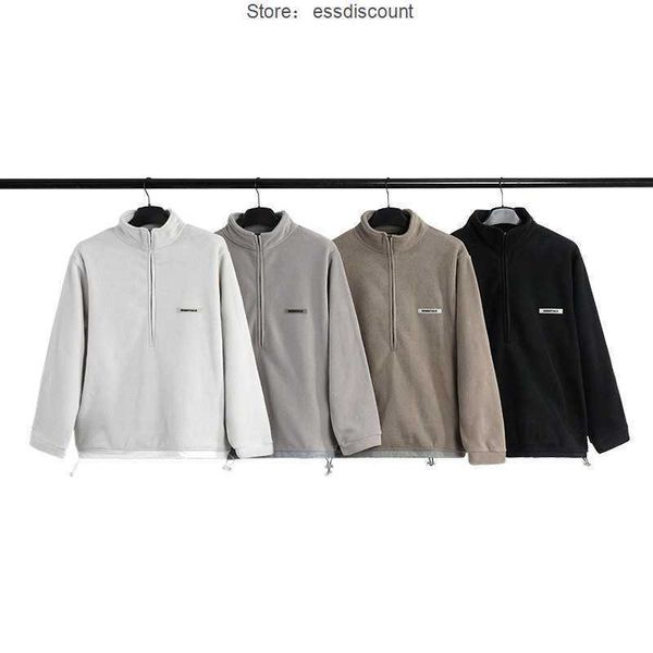 ess hoodies double line essential half-zip sweatshirt high street fashion men and women's outerwear trend fleece sweater lovers, Black;brown
ess hoodies double line essential half-zip sweatshirt high street fashion men and women's outerwear trend fleece sweater lovers, Black;brown