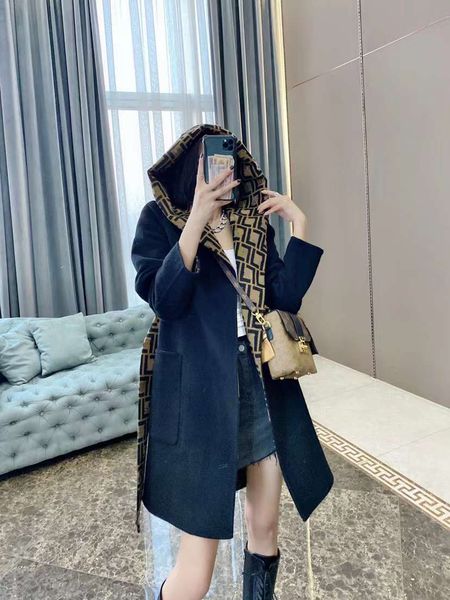 womens wool designer jacket winter fashion full logo print luxury both side use coats outdoor casual windproof outerwear lace-up long sleeve, Black
womens wool designer jacket winter fashion full logo print luxury both side use coats outdoor casual windproof outerwear lace-up long sleeve, Black