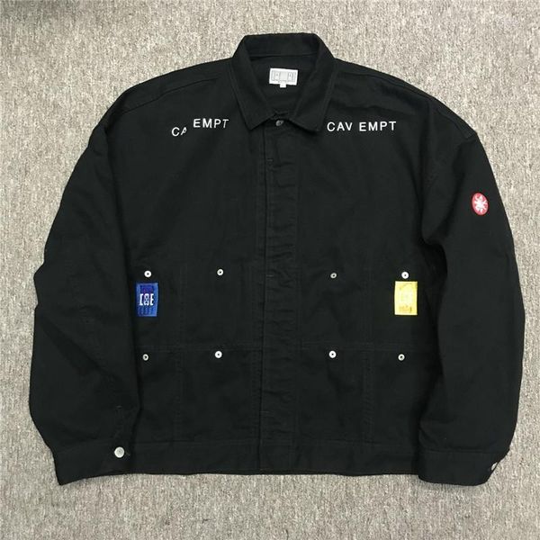men's jackets fashion denim jacket men nice washed heavy fabric cav empt canvas women coat embroidery, Black;brown
men's jackets fashion denim jacket men nice washed heavy fabric cav empt canvas women coat embroidery, Black;brown