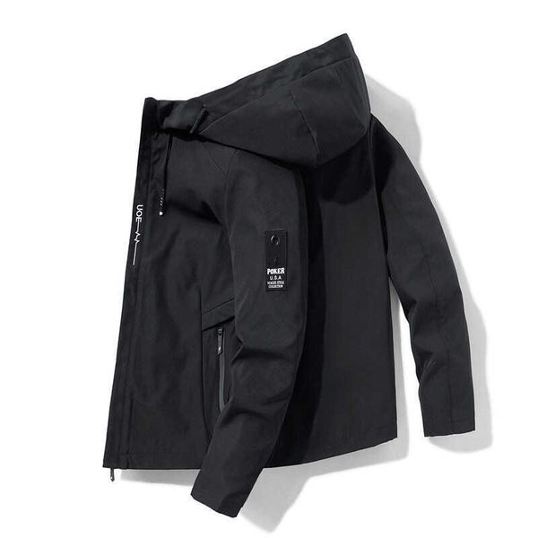 men's coat 2021 new spring and autumn korean leisure large size hooded jacket men's coat fashion, Black;brown
men's coat 2021 new spring and autumn korean leisure large size hooded jacket men's coat fashion, Black;brown