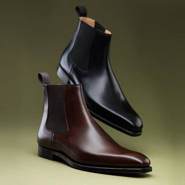 boots brown men chelsea business short slip-on round toe black for botas de trabajo hombre 221114
boots brown men chelsea business short slip-on round toe black for botas de trabajo hombre 221114