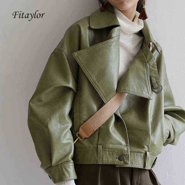 fitaylor 2022 loose pu leather batwing sleeve vintage leather jacket street casual outfit ladies biker leather jacket multicolor j220727, Black
fitaylor 2022 loose pu leather batwing sleeve vintage leather jacket street casual outfit ladies biker leather jacket multicolor j220727, Black