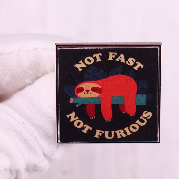 not fast not furious sloth brooch cute cartoon animal badge funny clothes hat decoration, Blue
not fast not furious sloth brooch cute cartoon animal badge funny clothes hat decoration, Blue