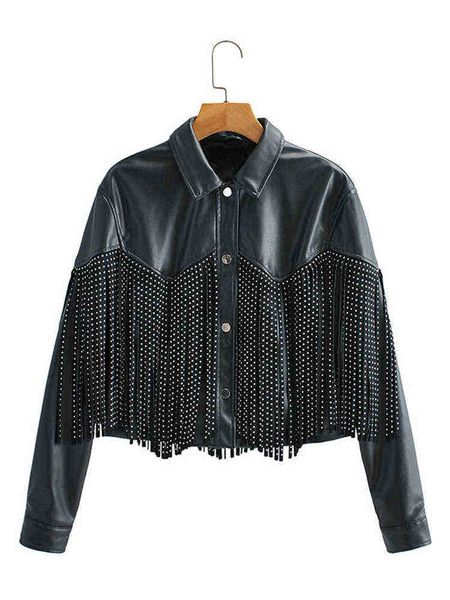 ailegogo spring autumn women tassel pu faux soft leather short jacket streetwear punk single breasted loose coat black outwear j220727
ailegogo spring autumn women tassel pu faux soft leather short jacket streetwear punk single breasted loose coat black outwear j220727