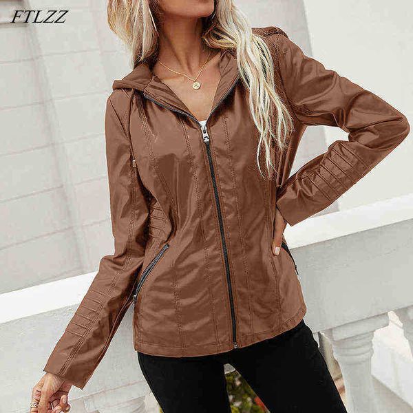 ftlzz new spring autumn women hooded faux soft pu leather jacket streetwear female moto biker zipper coat lady windproof outfit j220727, Black
ftlzz new spring autumn women hooded faux soft pu leather jacket streetwear female moto biker zipper coat lady windproof outfit j220727, Black