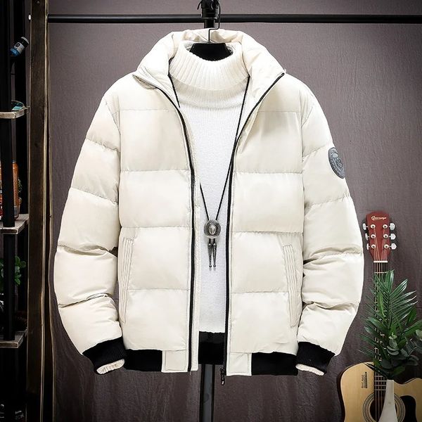 men's down parkas cotton coat men's winter thickened coat cotton jacket fashion brand autumn and winter hooded short work clothes, Black
men's down parkas cotton coat men's winter thickened coat cotton jacket fashion brand autumn and winter hooded short work clothes, Black