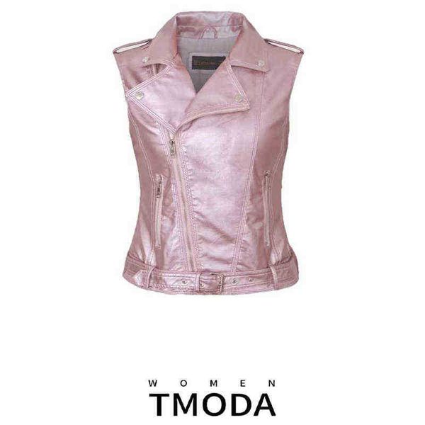 tmoda new fashion women spring autunm bright pink faux leather vest jackets lady bomber motorcycle cool outerwear jacket with belt j220727, Black
tmoda new fashion women spring autunm bright pink faux leather vest jackets lady bomber motorcycle cool outerwear jacket with belt j220727, Black