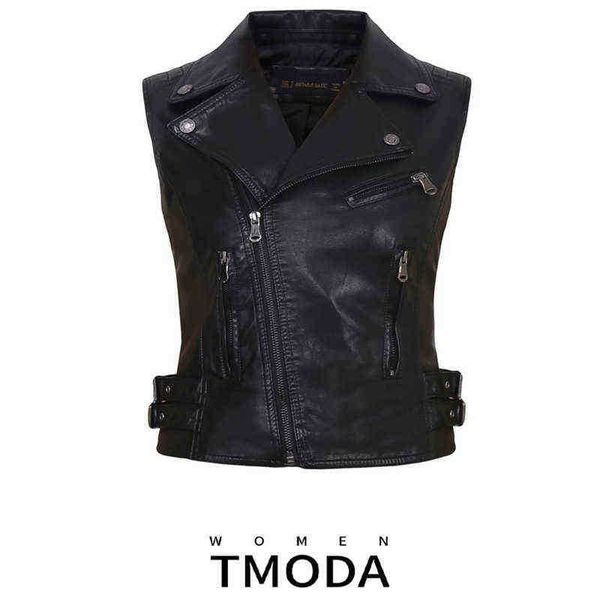 tmoda247 new fashion women spring autunm black faux leather vest jackets lady bomber motorcycle cool outerwear zipper jacket j220727
tmoda247 new fashion women spring autunm black faux leather vest jackets lady bomber motorcycle cool outerwear zipper jacket j220727