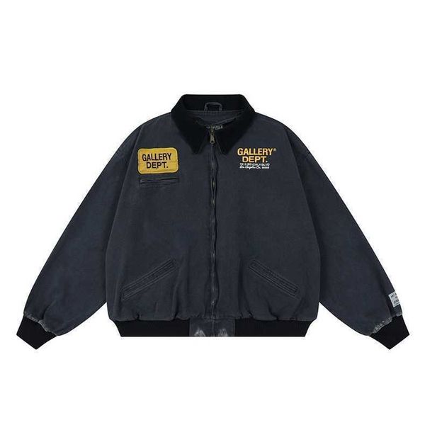 dept designer jackets trendy galleryes washed distressed print badge denim jacket youth fashion brand workwear coat men 8q5j, Black;brown
dept designer jackets trendy galleryes washed distressed print badge denim jacket youth fashion brand workwear coat men 8q5j, Black;brown